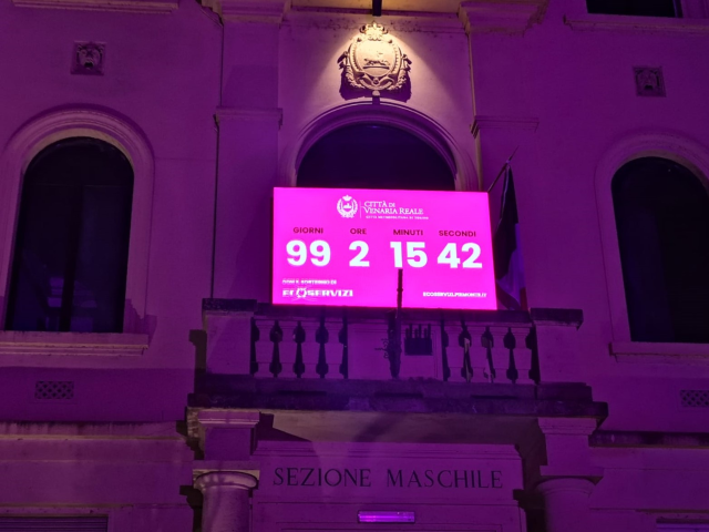 107 Giro Italia - countdown in Piazza Vittorio Veneto