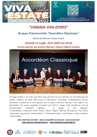 VVE2022: Gruppo Fisarmoniche Accordeon Classique