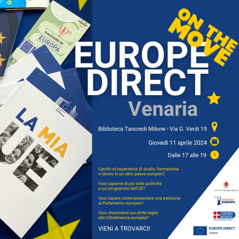 INFORMAGIOVANI VENARIA REALE: Incontro informativo "Europe Direct"