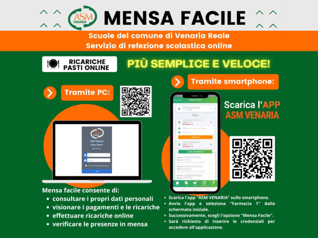 Mensa Facile: nuovo servizio online di ASM per la refezione scolastica cittadina