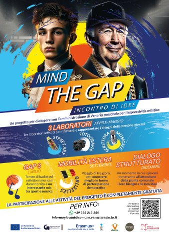 Al via "Mind the Gap", il progetto per stimolare la partecipazione civica dei giovani cittadini venariesi