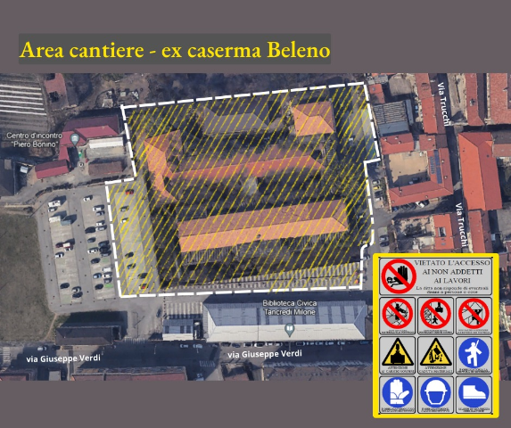 Avviso alla cittadinanza: attività di demolizione del Corpo Centrale del complesso dell'ex Caserma Beleno
