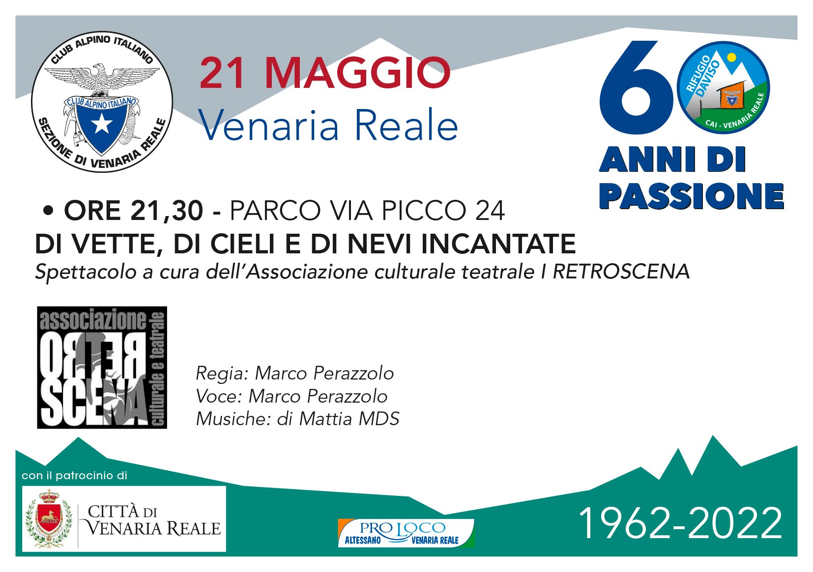 CAI Venaria Reale, 60'anni di passione