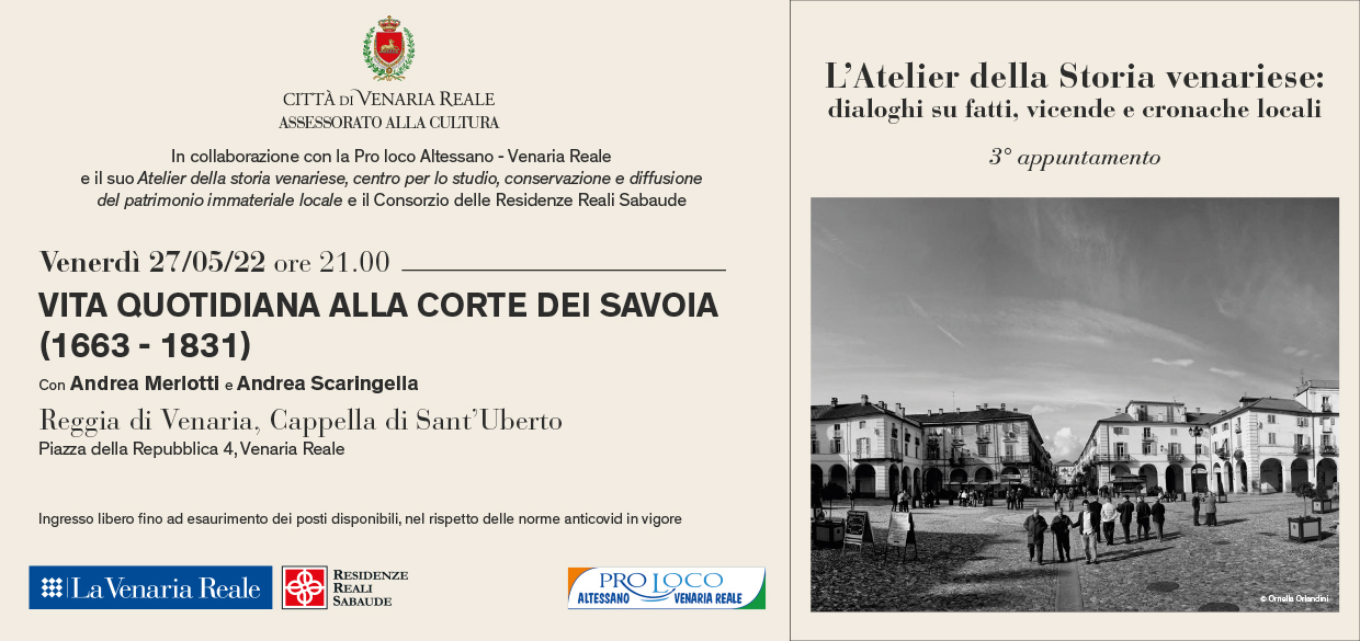 L'Atelier della Storia venariese - terzo incontro