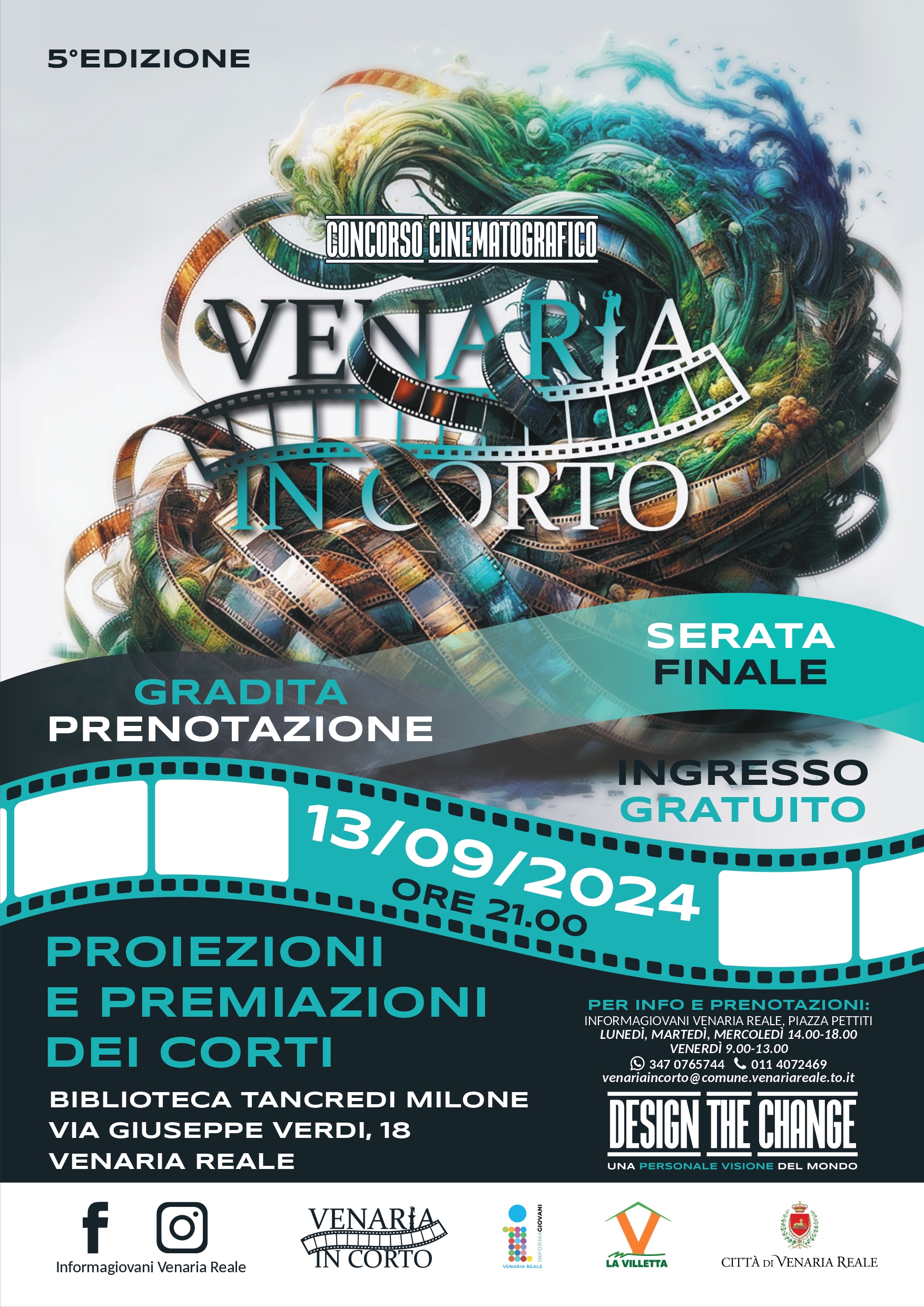 Venaria In Corto: il 13 settembre la premiazione dei vincitori