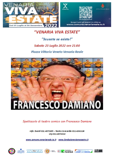 VVE2022: "Scusate se esisto" con Francesco Damiano