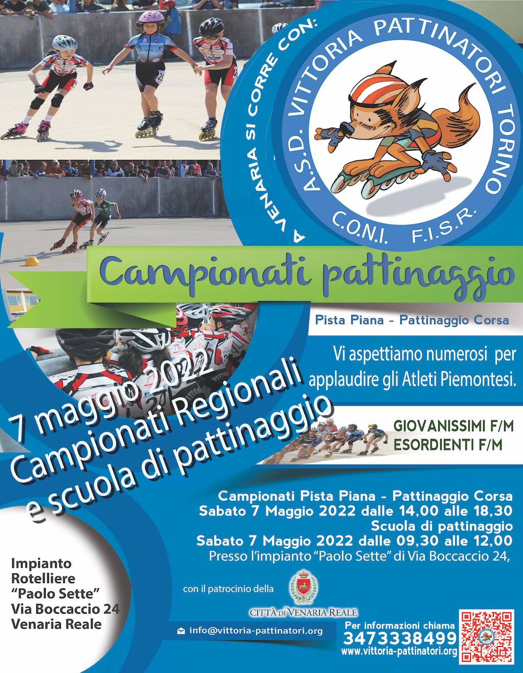 Campionati regionali pista piana e pattinaggio corsa