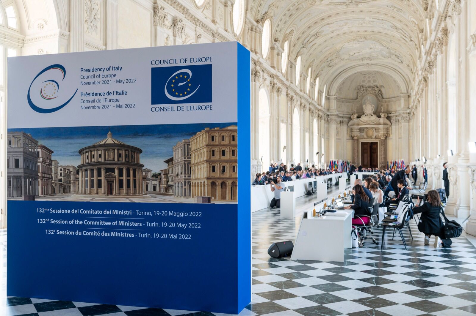 Consiglio d'Europa, una giornata storica per Venaria Reale