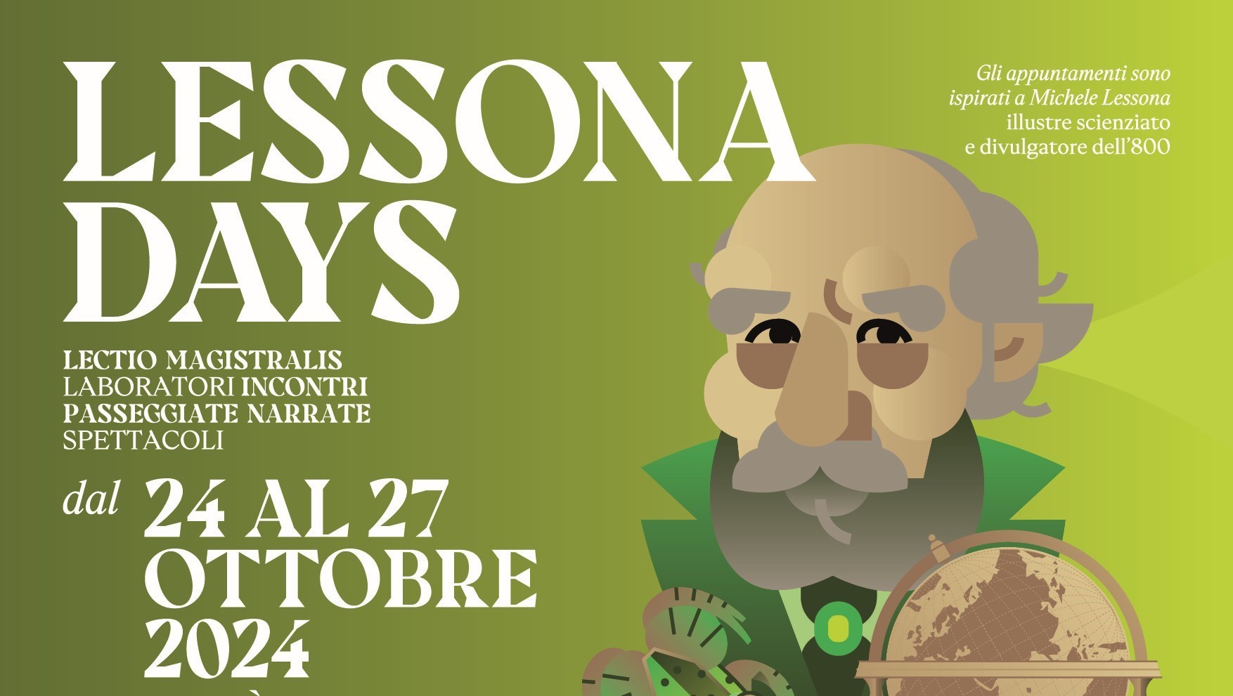 Al via i Lessona Days: incontri, laboratori, lectio magistralis, passeggiate narrate e spettacoli ispirati a Michele Lessona  