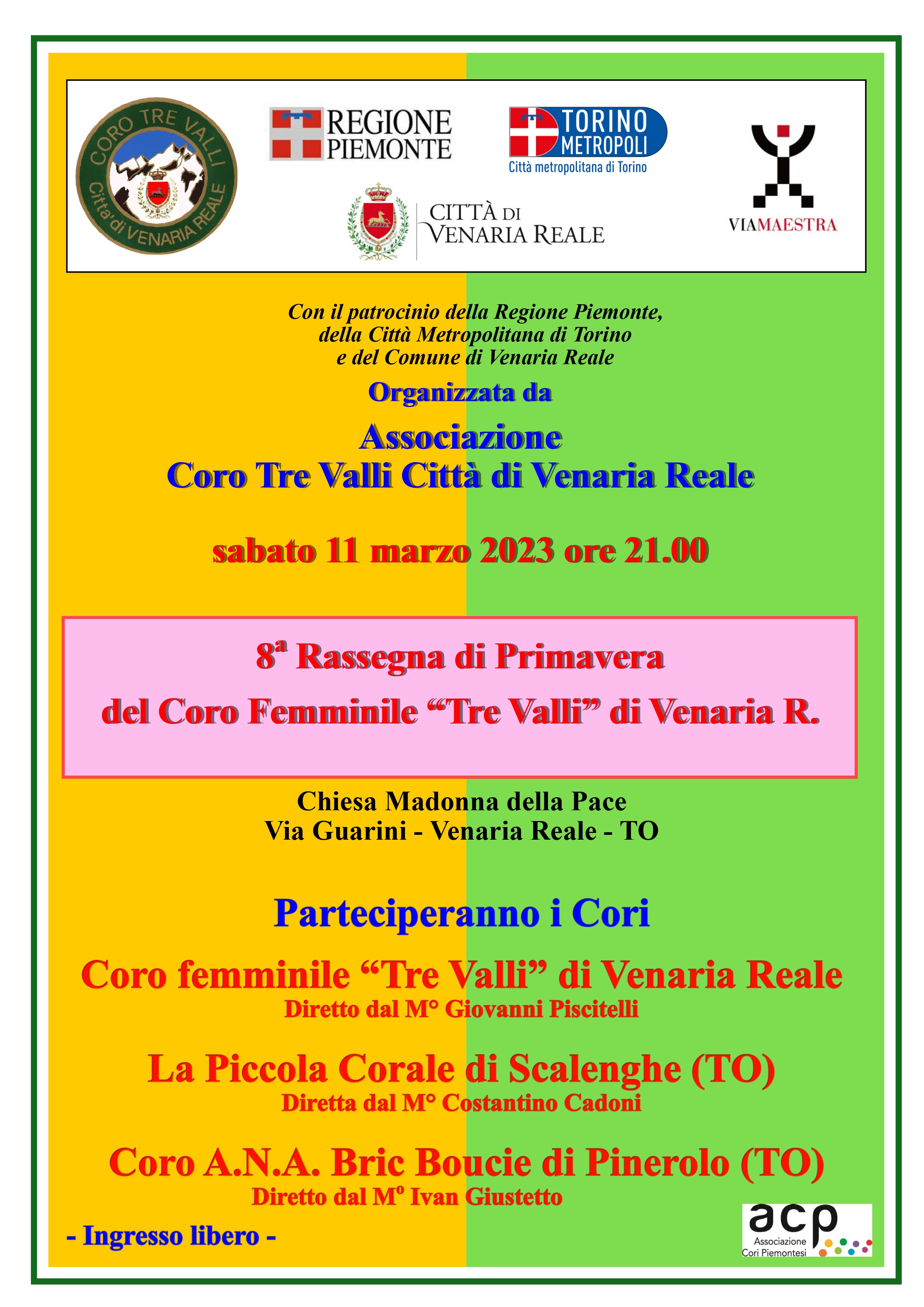 8ª Rassegna di primavera del coro femminile Tre Valli