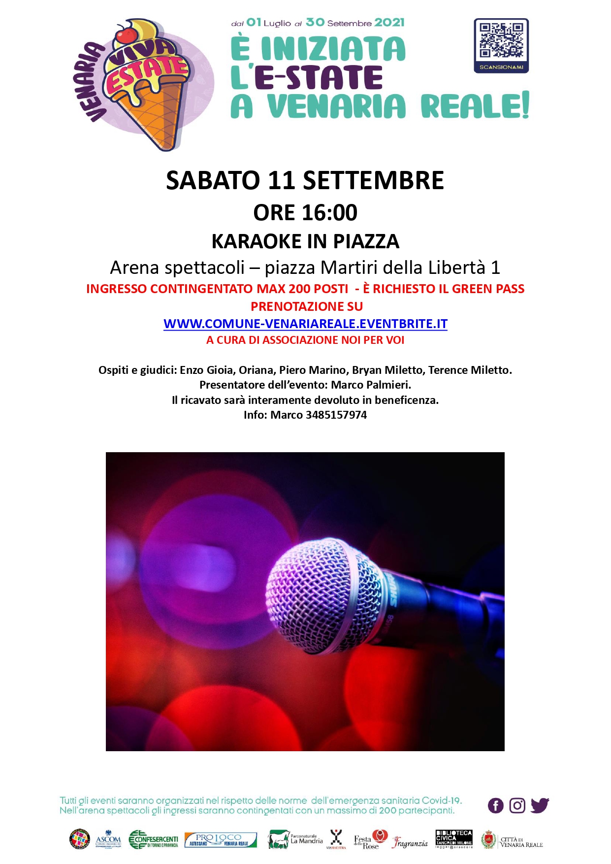Vve2021: karaoke in piazza