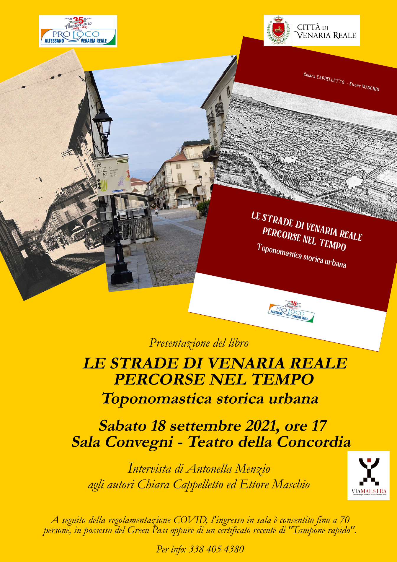 “Le strade di Venaria Reale percorse nel tempo” 