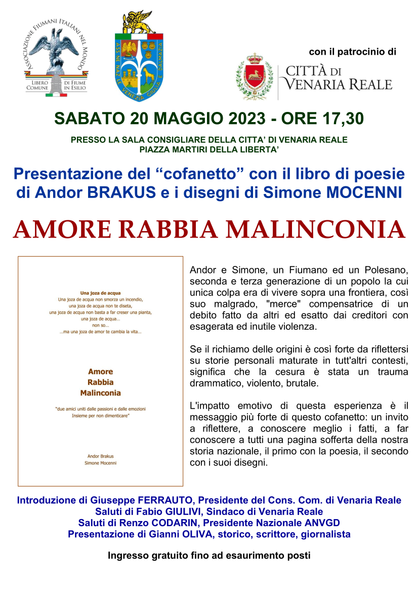 Presentazione del cofanetto "Amore, rabbia, malinconia"