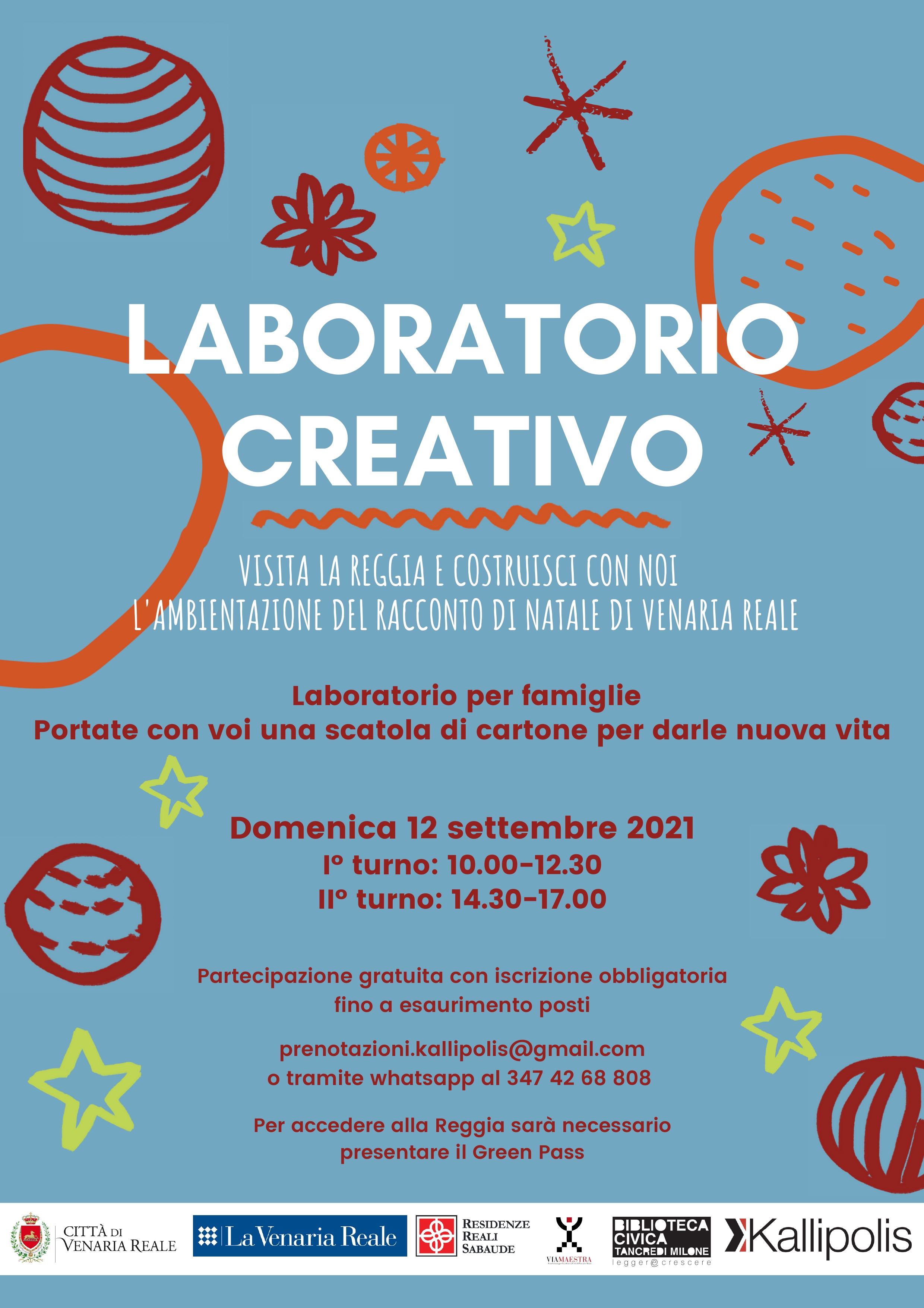 Laboratorio creativo - Visita la Reggia e costruisci con noi l'ambientazione del racconto di Natale di Venaria Reale