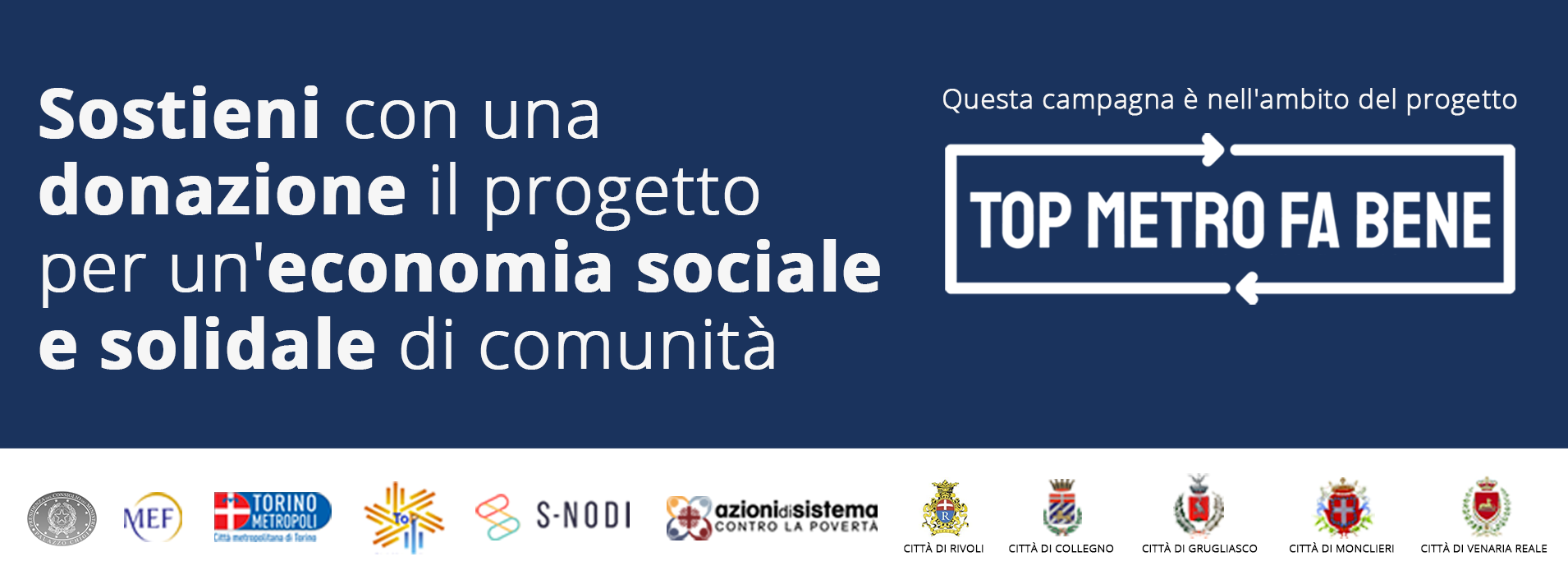 Top Metro Fa Bene - Mensa sociale: aperta una raccolta fondi