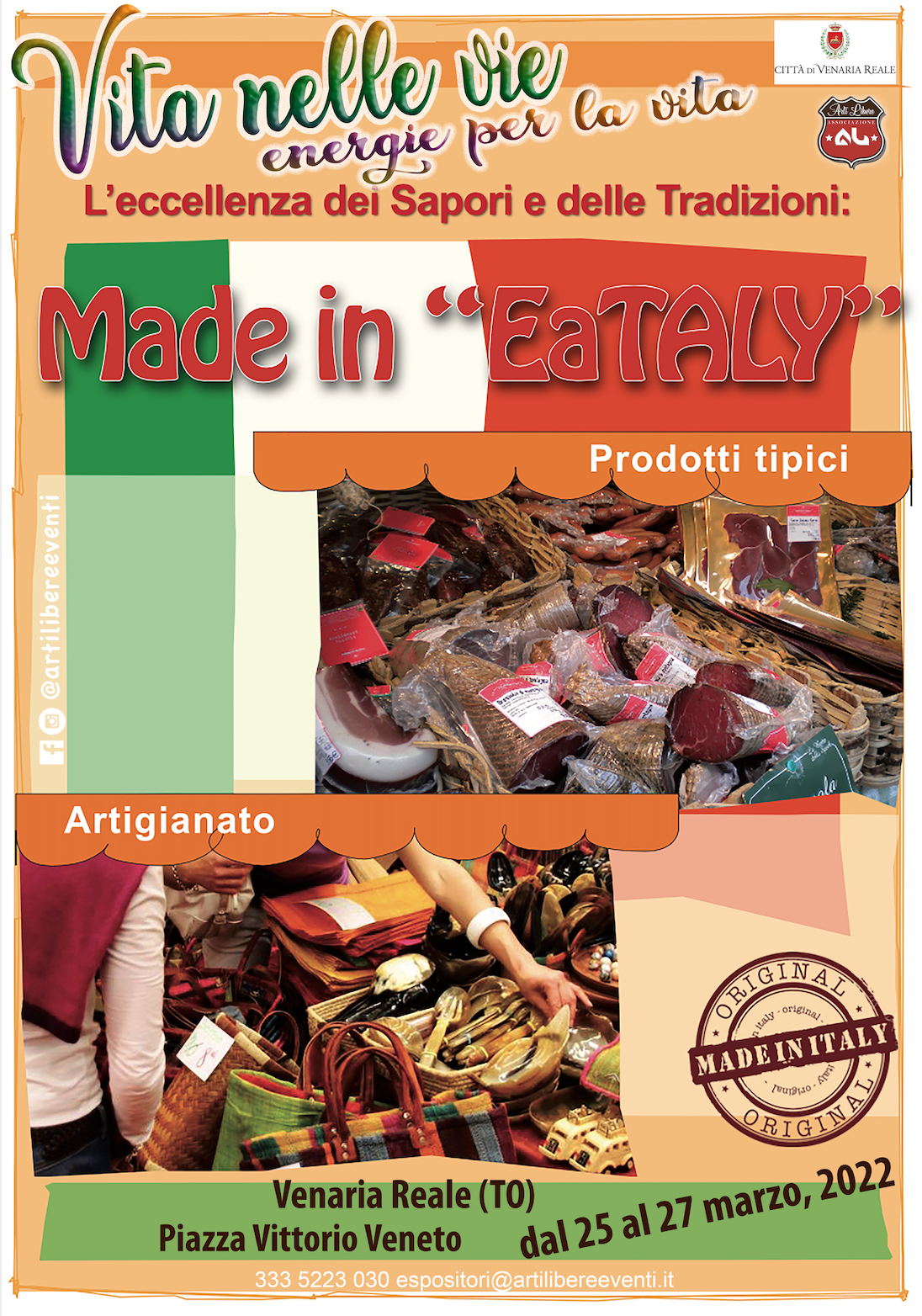 Mercatino dell'artigianato e delle tipicità enogastronomiche regionali