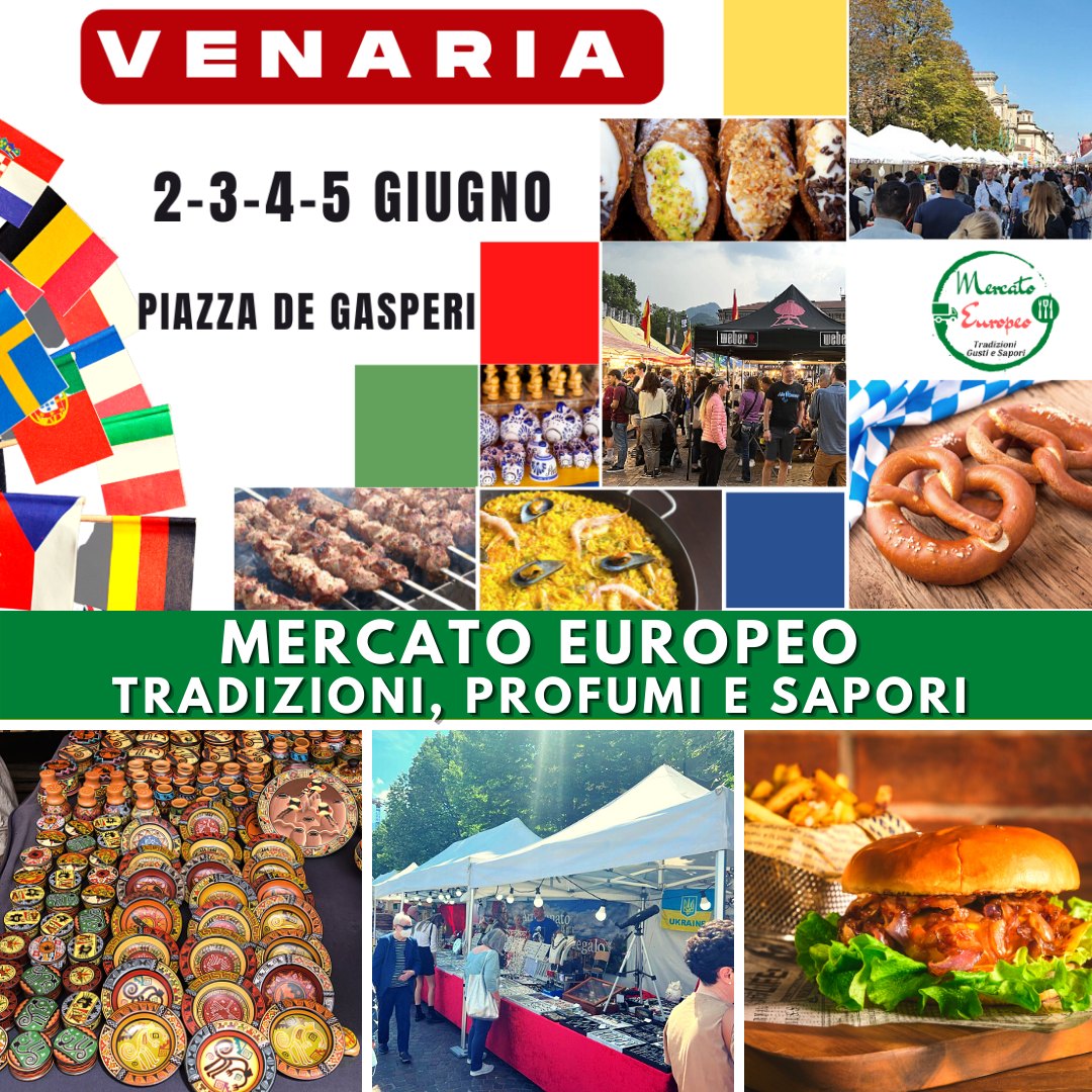 Mercato straordinario europeo di enogastronomia e artigianato
