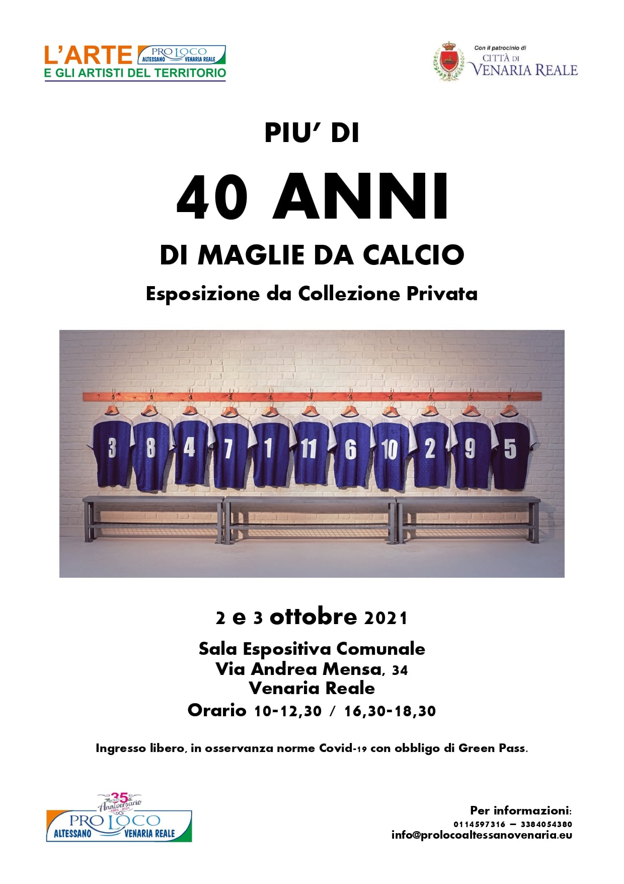 Esposizione "Più di 40 anni di maglie da calcio"