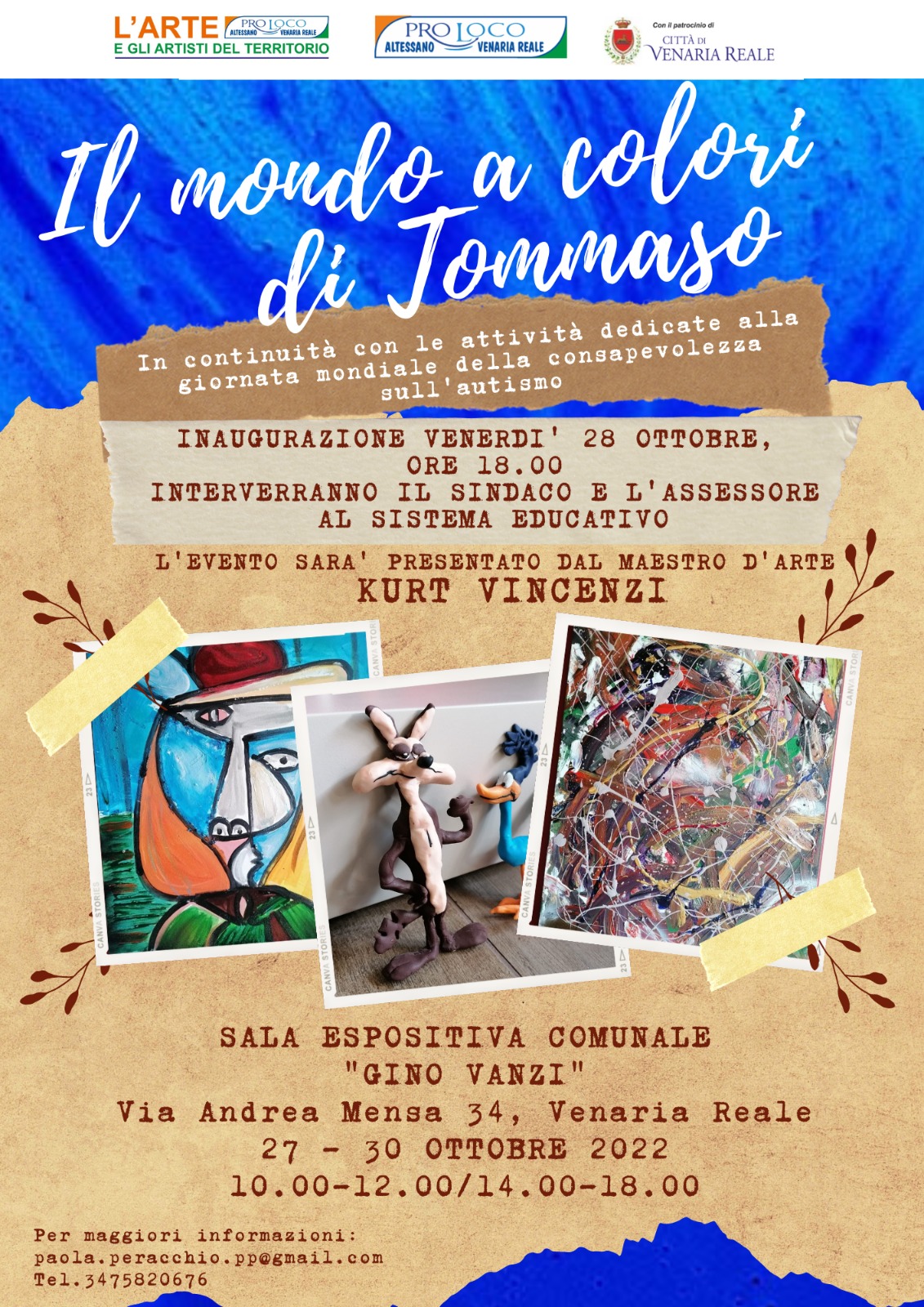 Mostra d'arte "Il mondo a colori di Tommaso"