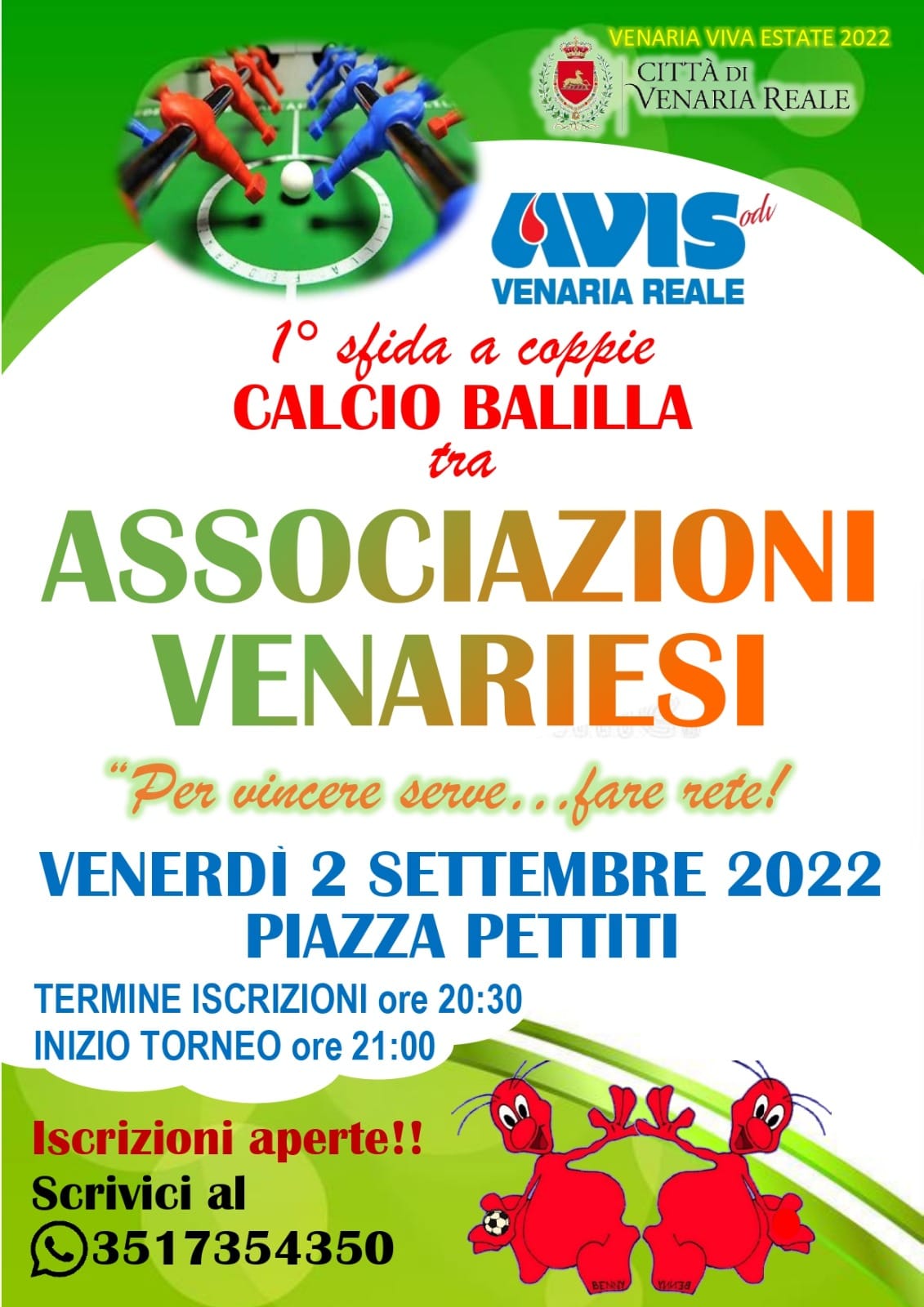 VVE2022: Torneo di Calcio Balilla 