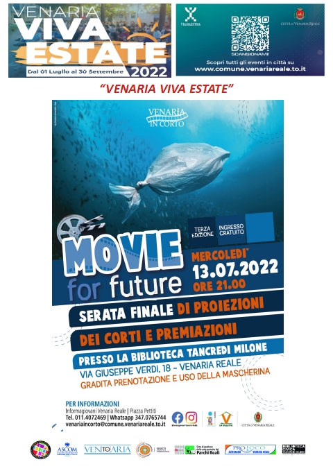 VVE2022: "Venaria in Corto" 3a edizione - premiazione