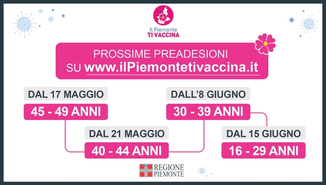 Vaccino Covid - Pre-adesioni telefoniche in Comune  Cambiate le date per fascia di età