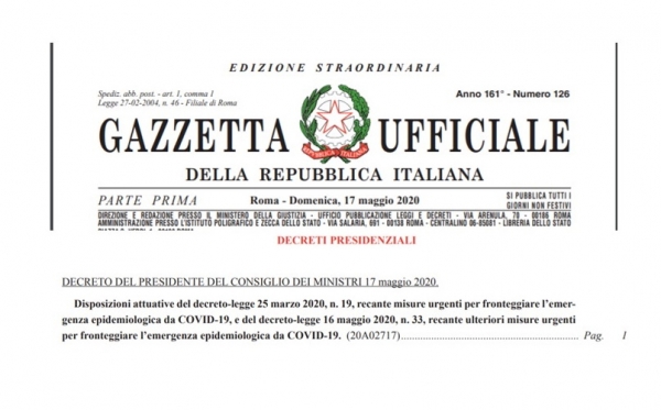 Decreto - Legge 18 maggio 2021, n. 65 Riaperture 