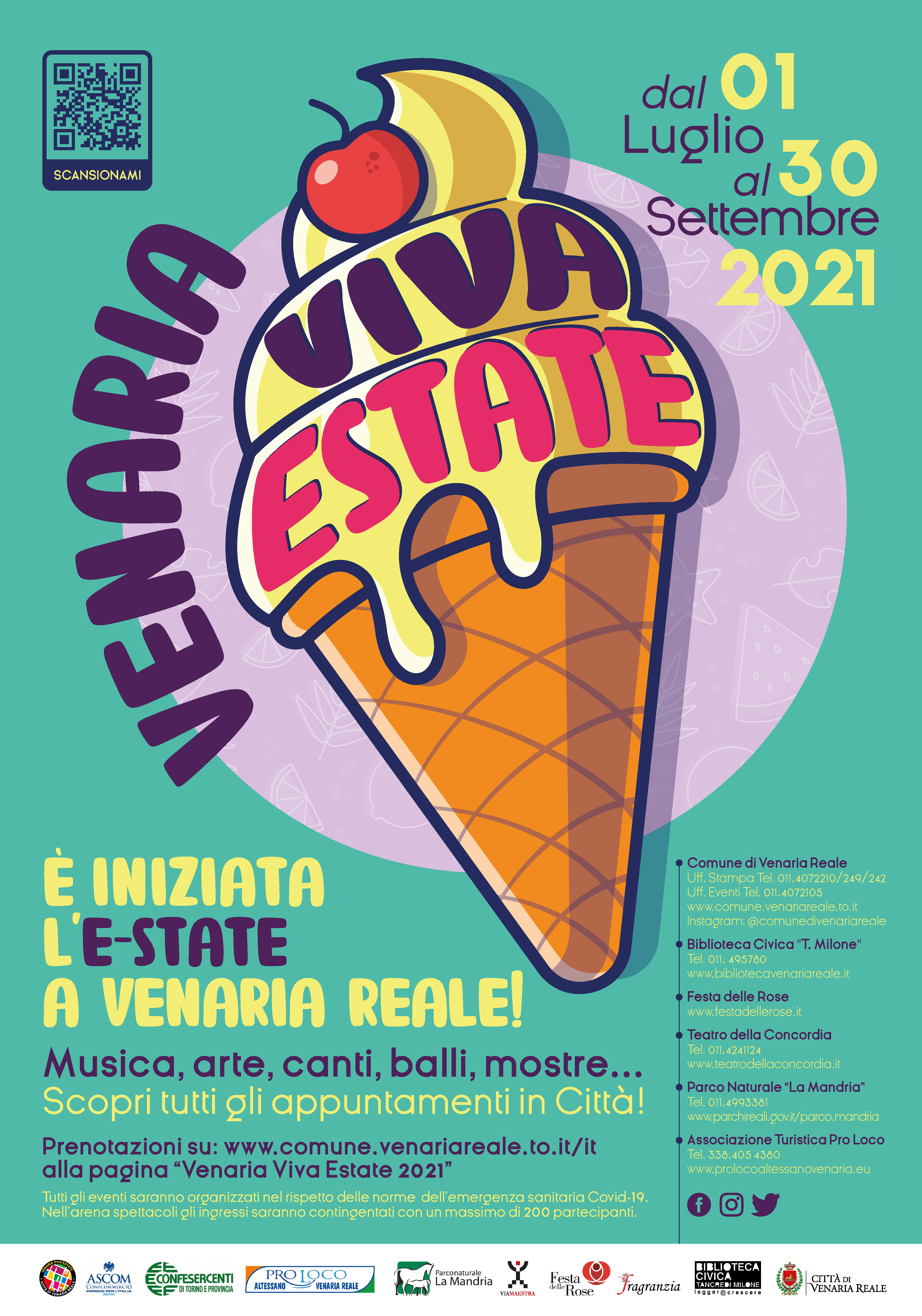Venaria Viva Estate 2021 - Il programma di Luglio - Tickets